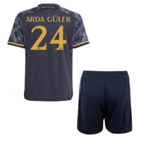 Real Madrid Arda Guler #24 Bortatröja Barn 2023-24 Kortärmad (+ Korta byxor)